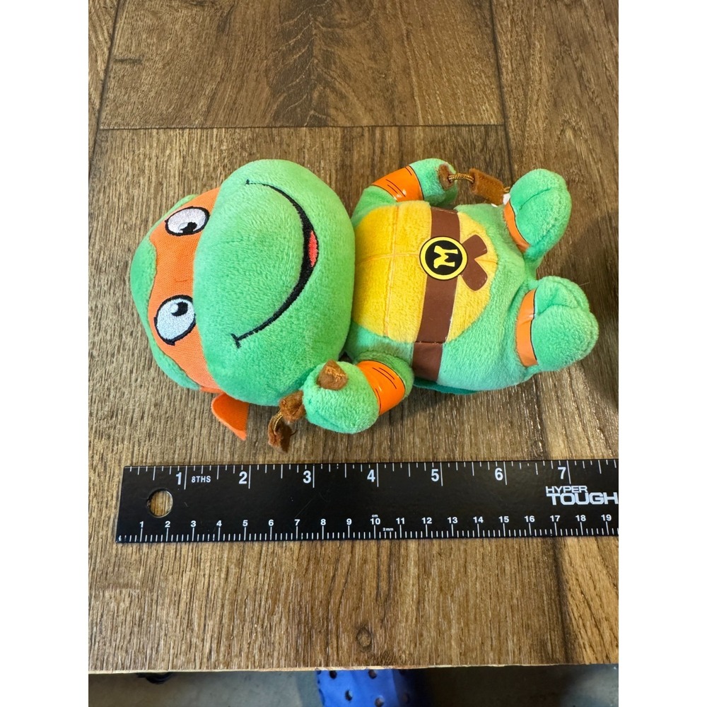 TY Teenage Mutant Ninja Turtles TMNT Plush Toy Lot Michaelangelo Raphael 2017 - Picture 7 of 10